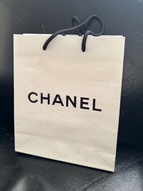 Chanel paper bag, authentic shop gift bags! Designer luxury shopping purse